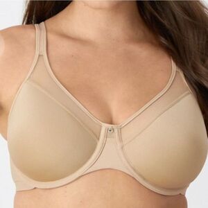 Bali Cream Tan Full Coverage Bra with Smooth Molded Cups